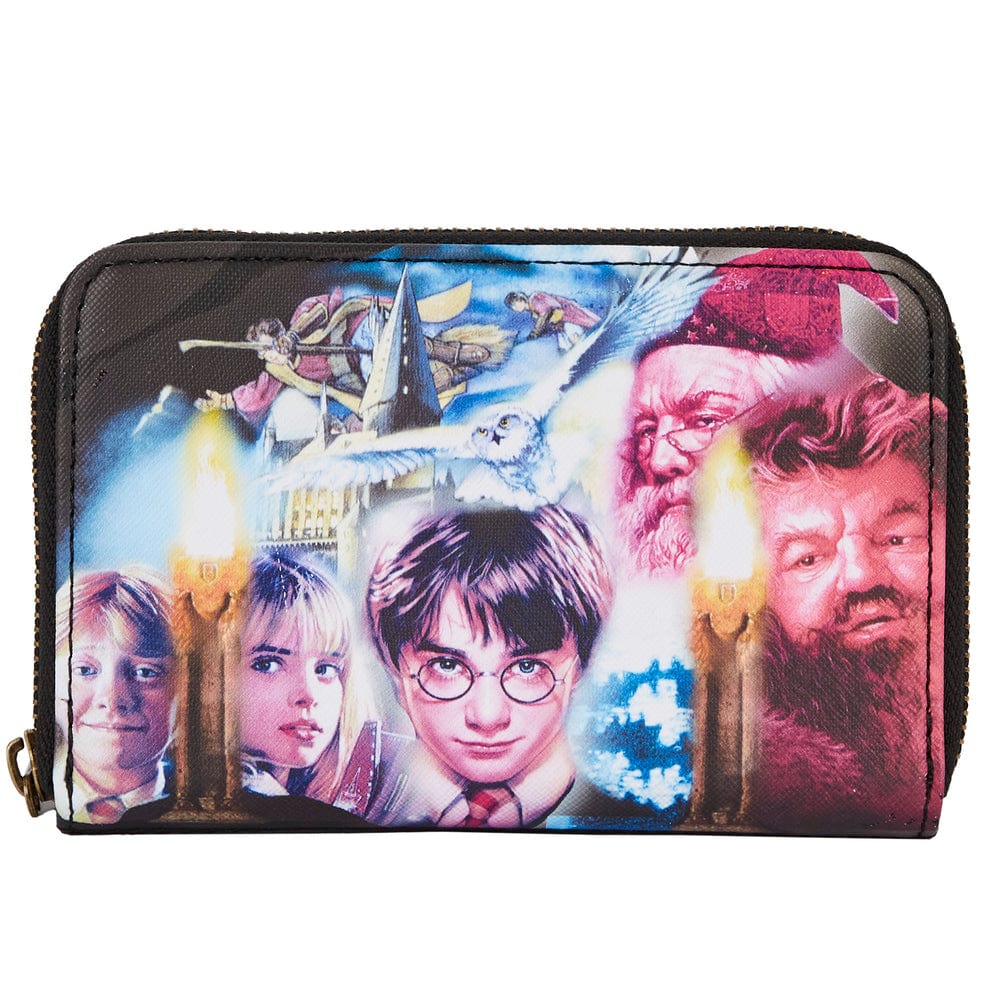 LOUNGEFLY HARRY POTTER SCORCERERS STONE ZIP AROUND WALLET 671803404441