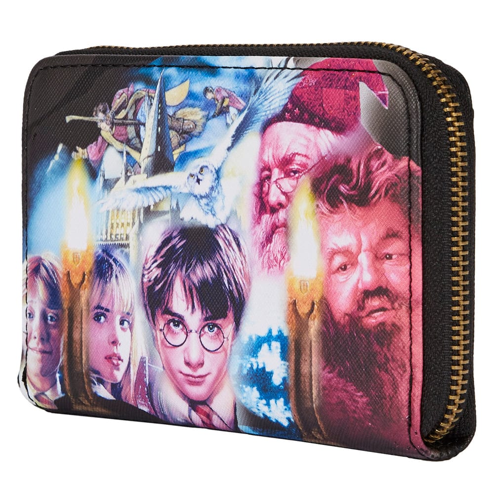 LOUNGEFLY HARRY POTTER SCORCERERS STONE ZIP AROUND WALLET 671803404441
