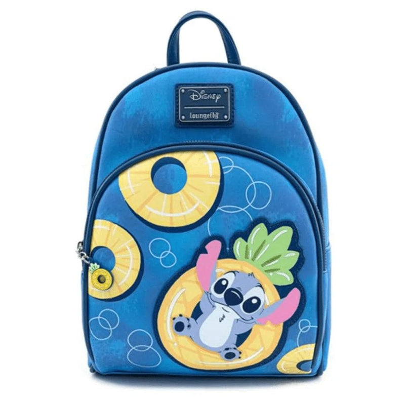 LOUNGEFLY LF DISNEY LILO AND STITCH PINNEAPPLE FLOATY STITCH MINI BACKPACK 671803310957