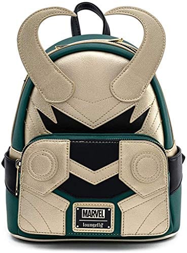 LOUNGEFLY LF MARVEL LOKI CLASSIC COSPLAY MINI BACKPACK 671803311114