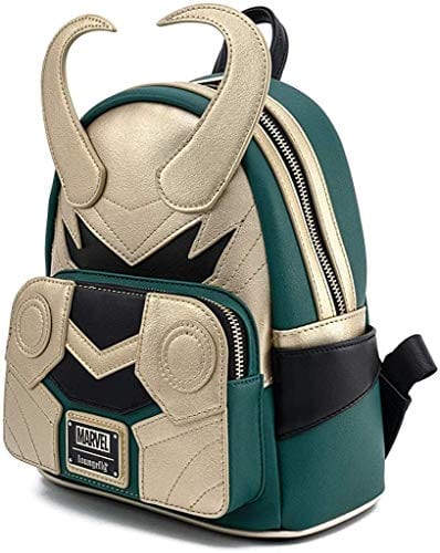 LOUNGEFLY LF MARVEL LOKI CLASSIC COSPLAY MINI BACKPACK 671803311114