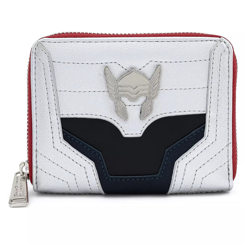 LOUNGEFLY LF MARVEL THOR CLASSIC COSPLAY ZIP AROUND WALLET 671803311107