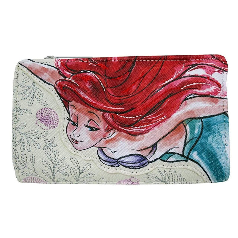 LOUNGEFLY LITTLE MERMAID BI FOLD WALLET 671803294288