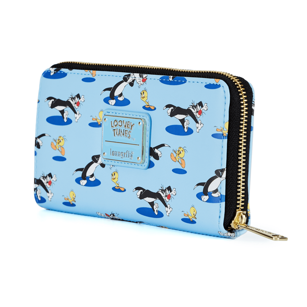 LOUNGEFLY LOONEY TUNEST TWEETY & SYLVESTER AOP ZIP WALLET 671803401860