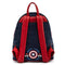 LOUNGEFLY MARVEL CAPTAIN AMERICA 80TH ANNIVERSARY FLORAL SHEILD MINI BACKPACK 671803378544