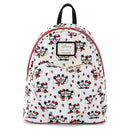 LOUNGEFLY MICKEY AND MINNIE MOUSE LOVE AOP MINI BACKPACK 671803359895
