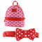 LOUNGEFLY MINNIE MOUSE DOTS AOP BOW FANNY PACK MINI BACKPACK 671803355736