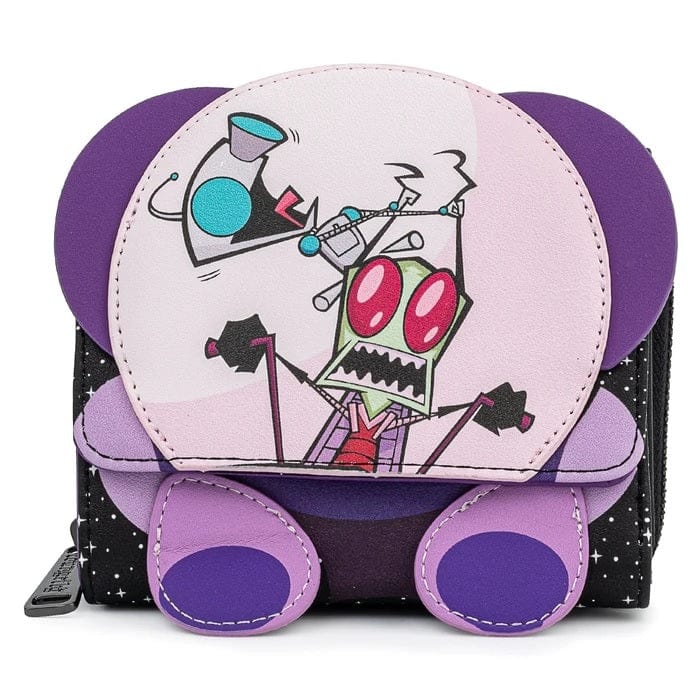 LOUNGEFLY NICKELODEON INVADER ZIM GIR BEE FAUX LEATHER TR 671803362550