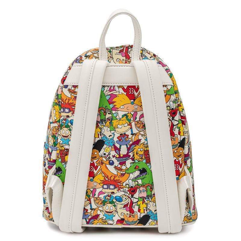 LOUNGEFLY NICKELODEON NICK REWIND GANG AOP MINI BACKPACK 671803346512