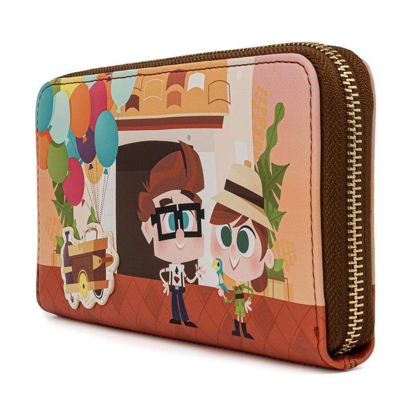 LOUNGEFLY PIXAR UP WORKING BUDDIES ZIP AROUND WALLET 671803377172