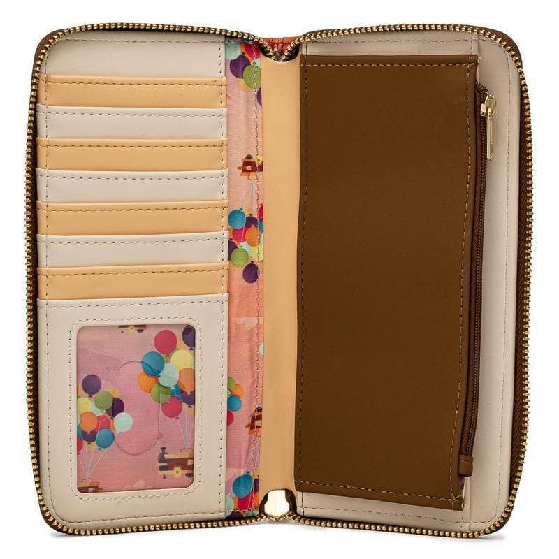 LOUNGEFLY PIXAR UP WORKING BUDDIES ZIP AROUND WALLET 671803377172
