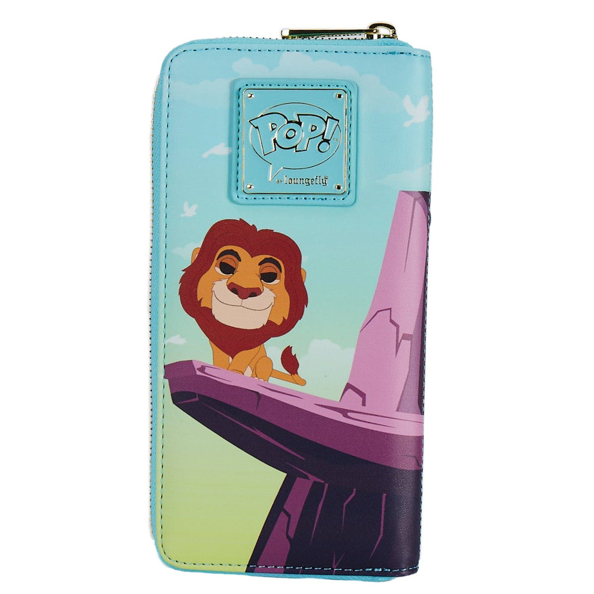 LOUNGEFLY POP BY DISNEY LION KING PRIDE ROCK ZIP AROUND WALLET 671803403673