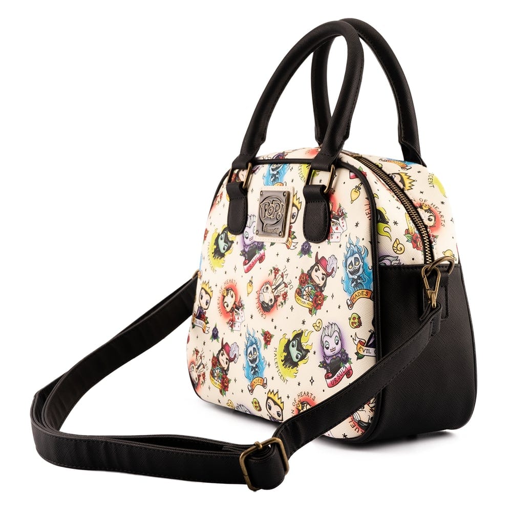 LOUNGEFLY POP BY DISNEY VILLAINS TATTOO AOP CROSSBODY 671803385160