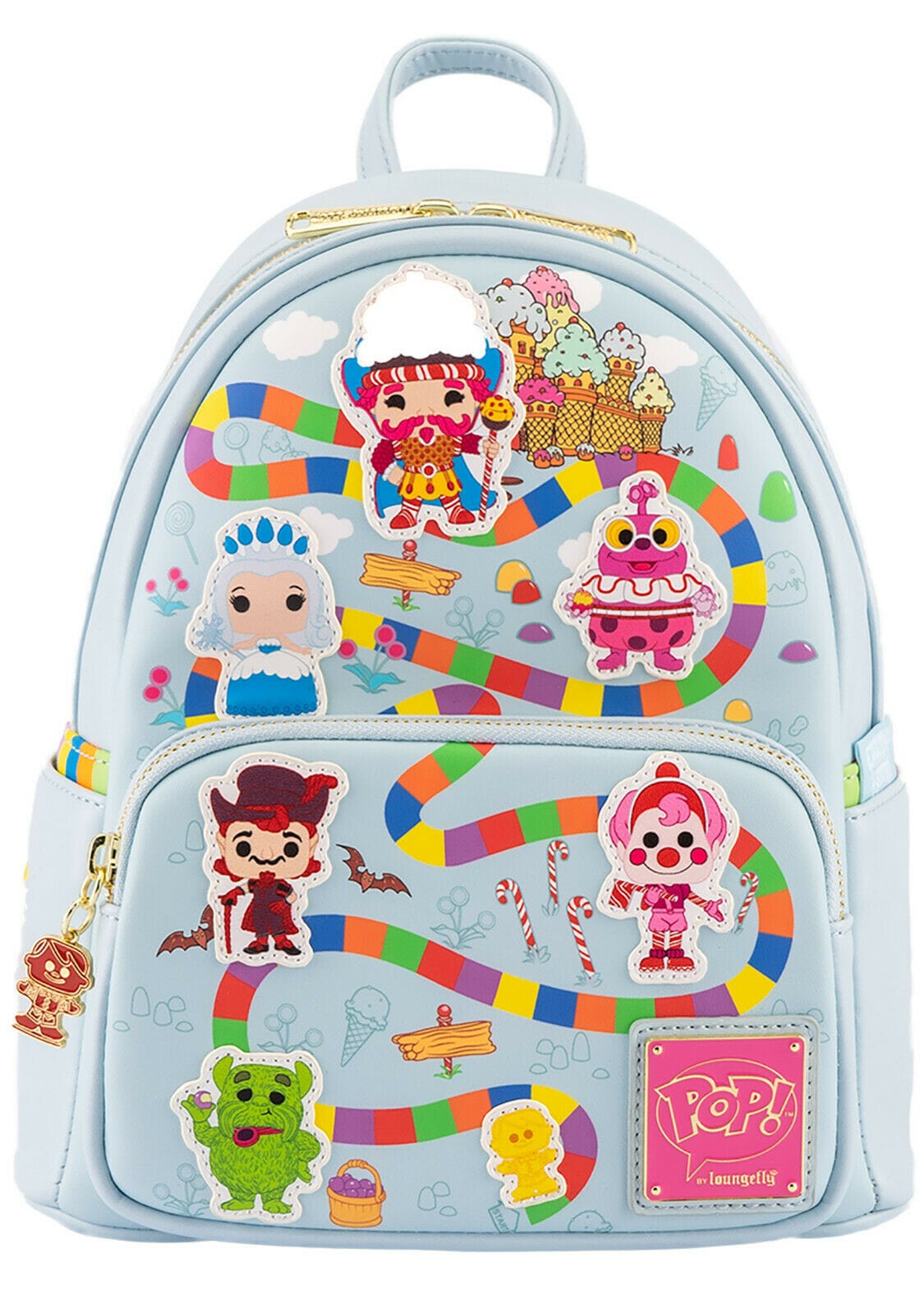 LOUNGEFLY POP BY HASBRO CANDY LAND TAKE ME TO THE CANDY MINI BACKPACK 671803395510