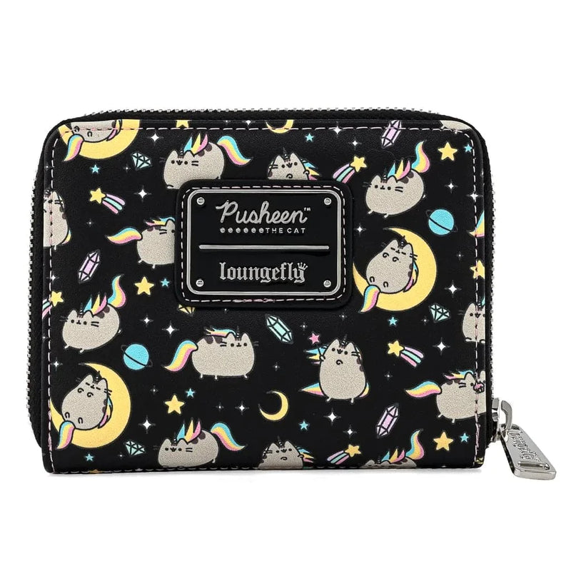 LOUNGEFLY PUSHEEN RAINBOW UNICORN  ZIP AROUND WALLET 671803364769