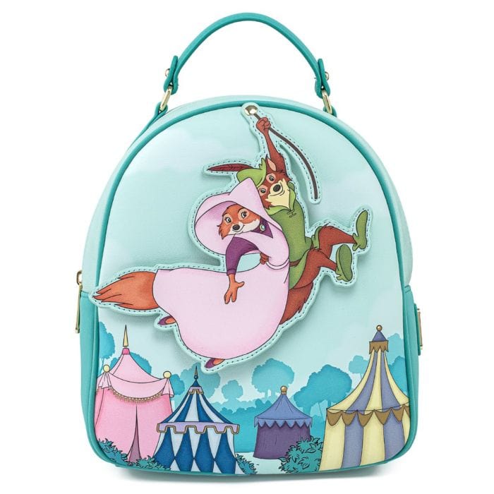 LOUNGEFLY ROBIN AND MARIAN SWINGING MINI BACKPACK 671803358645