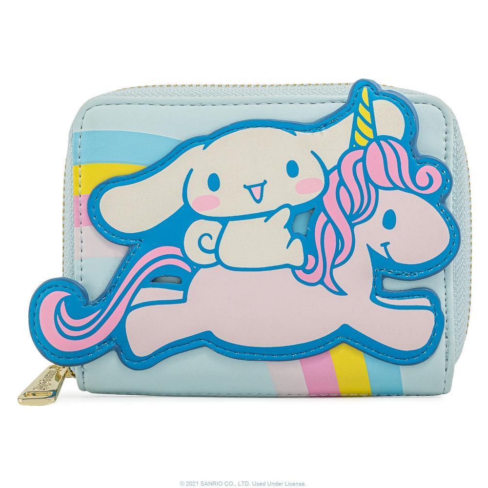 LOUNGEFLY SANRIO CINNAMAROLL UNICORN ZIP AROUND WALLET 671803378612