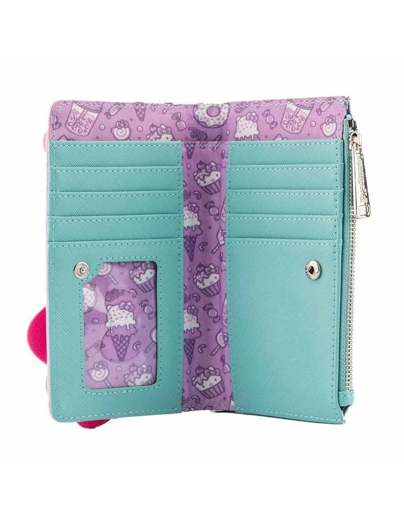 Hello Kitty Blue/Pink Loungefly Purse and Wallet