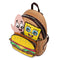 LOUNGEFLY SPONGEBOB CRABBY PATTY GROUP MINI BACKPACK 671803372054