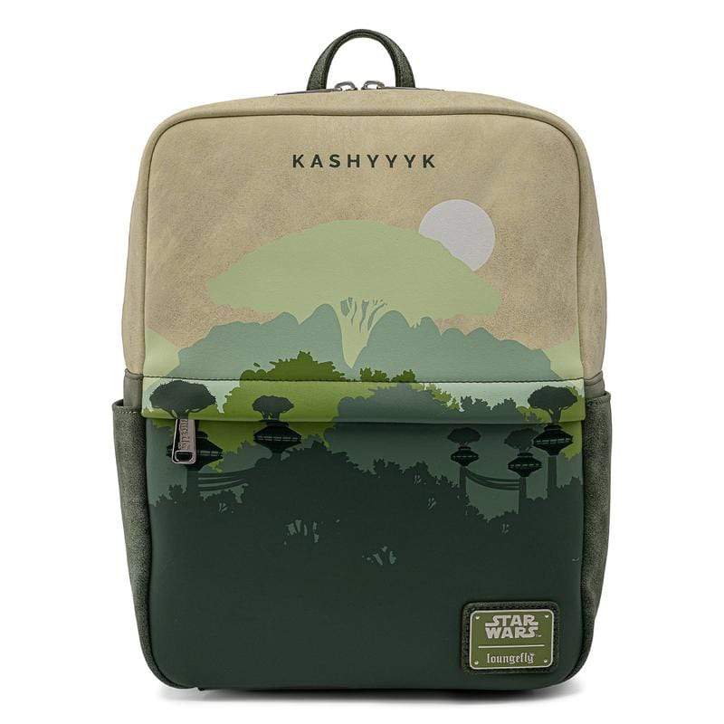 LOUNGEFLY STAR WARS LANDS KASHYYYK SQUARE MINI BACKPACK 671803375390