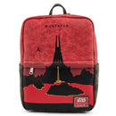 LOUNGEFLY STAR WARS LANDS MUSTAFAR SQUARE MINI BACKPACK 671803380660
