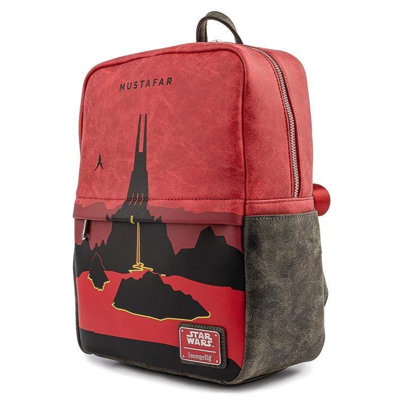 LOUNGEFLY STAR WARS LANDS MUSTAFAR SQUARE MINI BACKPACK 671803380660