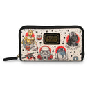 LOUNGEFLY STAR WARS TATTOO CHAR AOP ZIP AROUND WALLET 192232000689