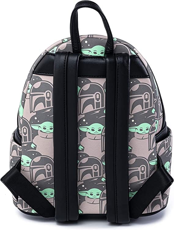 LOUNGEFLY STARWARS THE CHILD AOP MINI BACKPACK-CSK 671803352520