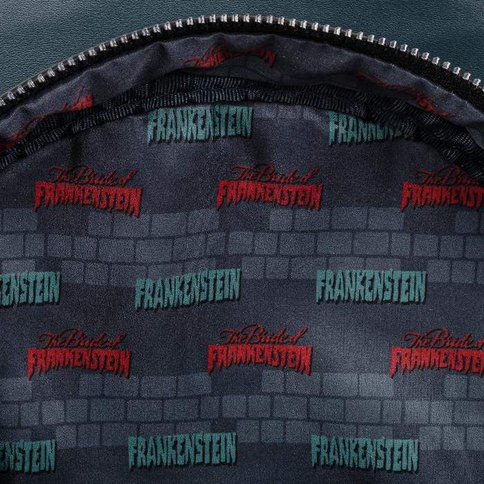 LOUNGEFLY UNIVERSAL MONSTERS FRANKIE AND BRIDE COSPLAY MINI BACKPACK 671803380363