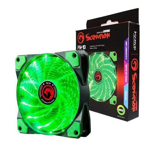 MARVO FN-10GN LED FAN GREEN 6932391912157