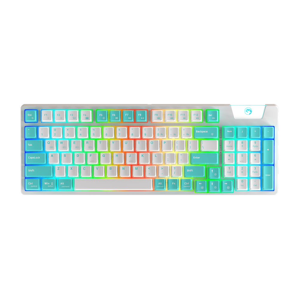 MARVO KG972W EN-BL+WH  WIRELESS KEYBOARD 6932391927229