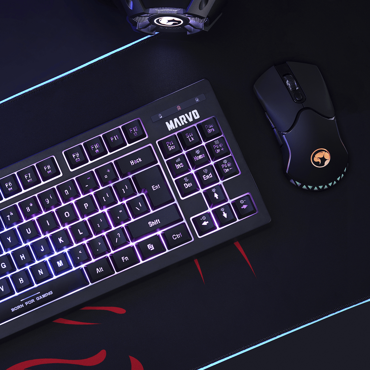 MARVO KW516 WIRELESS GAMING KEYBOARD & MOUSE COMBO SET 6932391925614