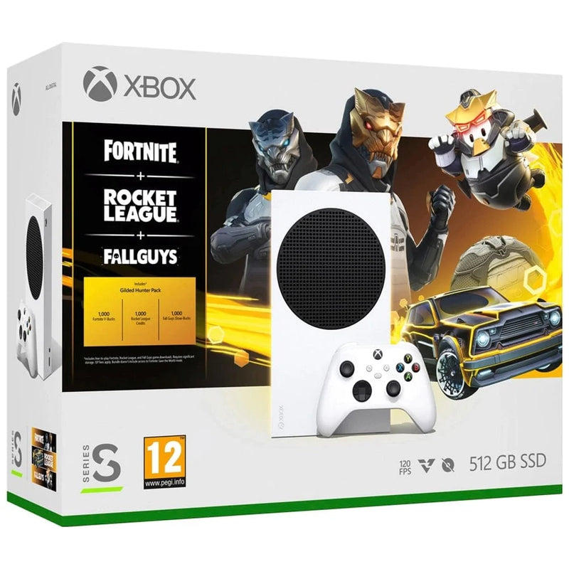 MICROSOFT CONSOLE XBOX SERIES S + FORTNITE+ROCKET LEAGUE+FALLGUYS – igabiba