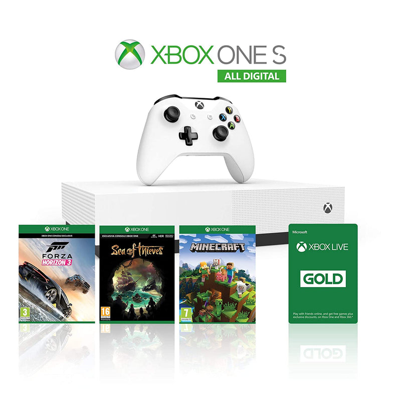 Microsoft Xbox One S All-Digital Edition 1TB White Console