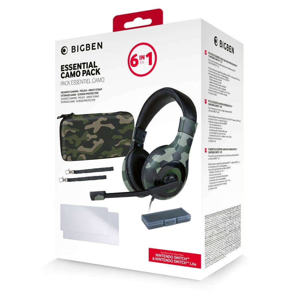 NACON 6 IN 1 CAMO PACK FOR NINTENDO SWITCH & SWITCH LITE 3665962006995