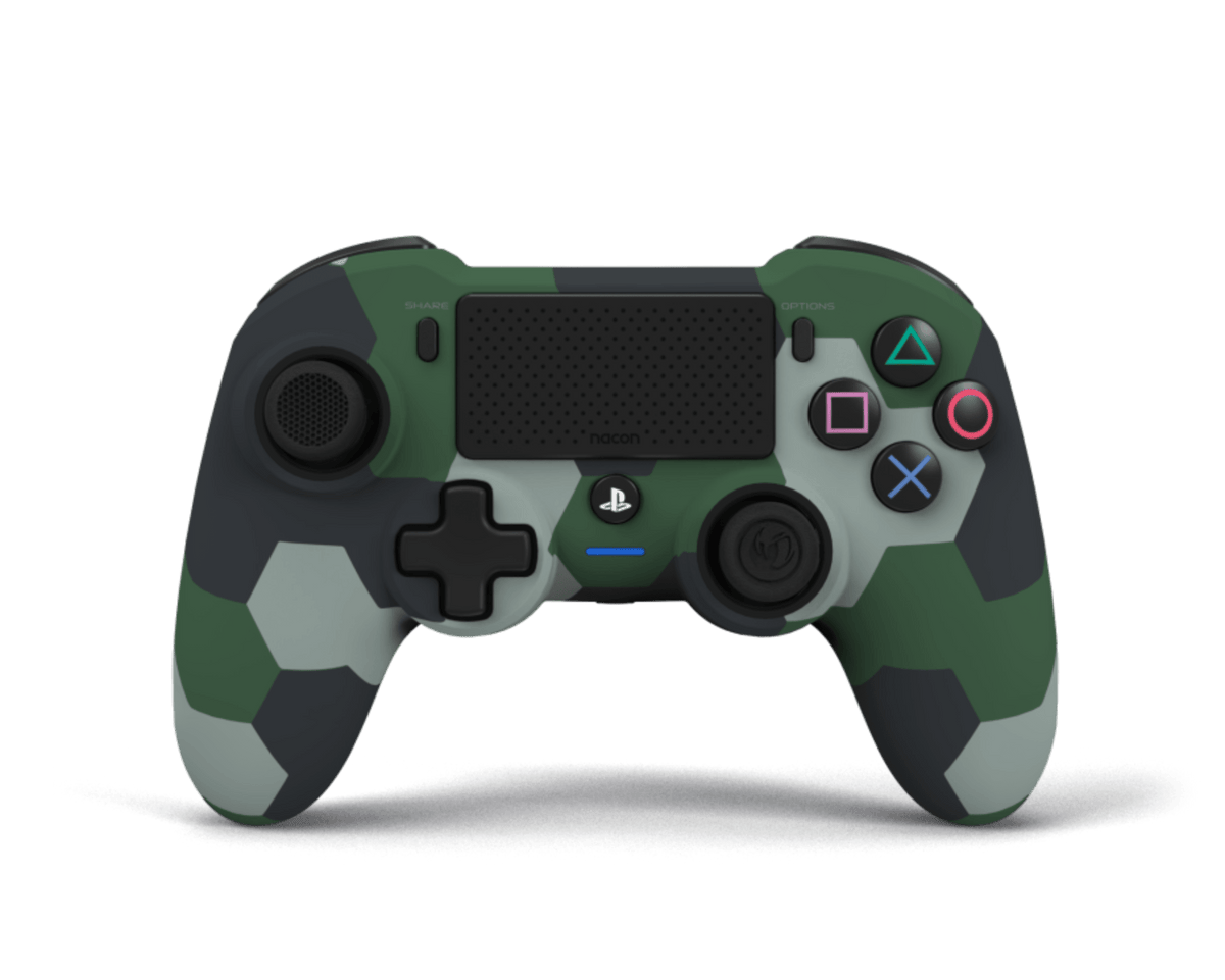 NACON PS4 ASYMMETRIC WIRELESS CONTROLLER GREEN CAMO 3665962010114