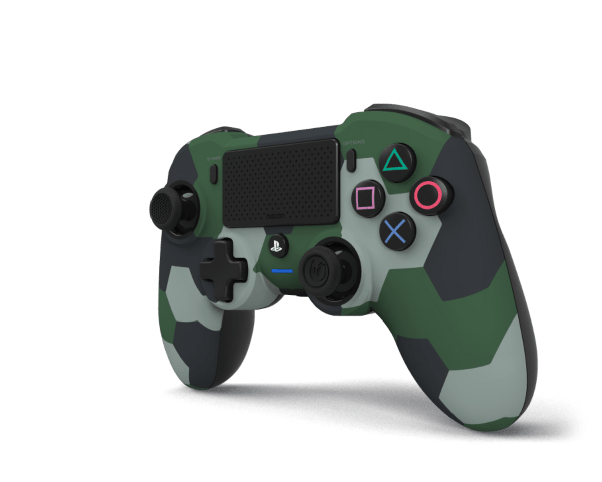 NACON PS4 ASYMMETRIC WIRELESS CONTROLLER GREEN CAMO 3665962010114