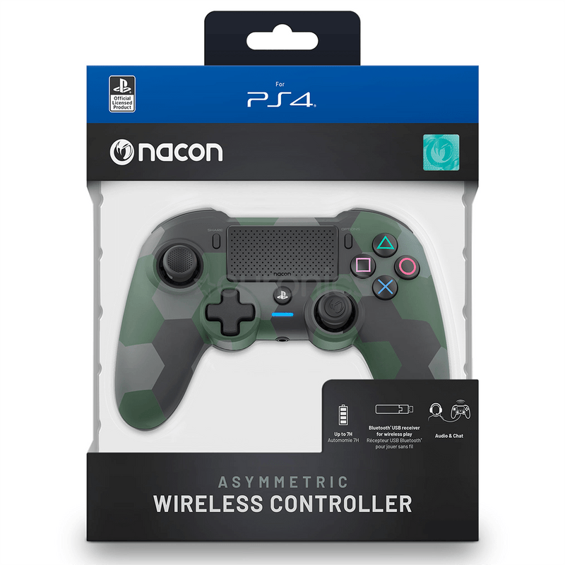 NACON PS4 ASYMMETRIC WIRELESS CONTROLLER GREEN CAMO igabiba