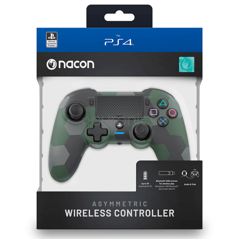 NACON PS4 ASYMMETRIC WIRELESS CONTROLLER GREEN CAMO 3665962010114