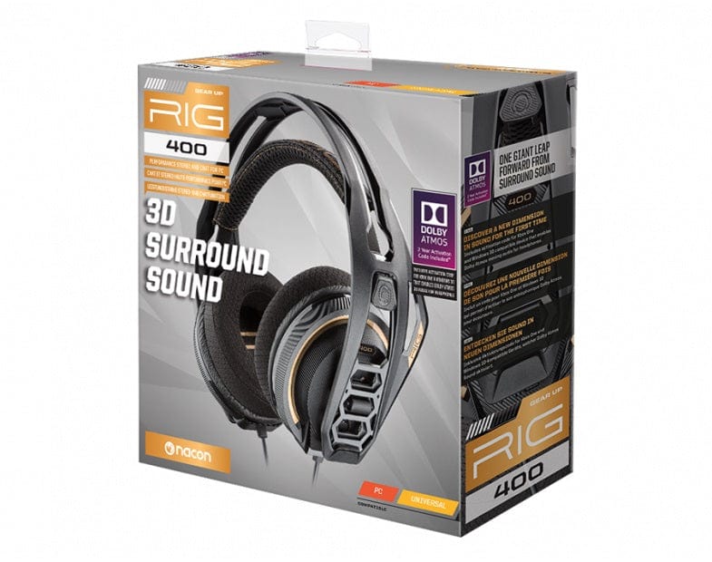 NACON RIG 400 DOLBY ATMOS HEADPHONES 5033588050988