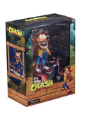 NECA CRASH BANDICOOT - 7 ACTION FIGURE- DELUXE HOVERBOARD CRASH 634482410516