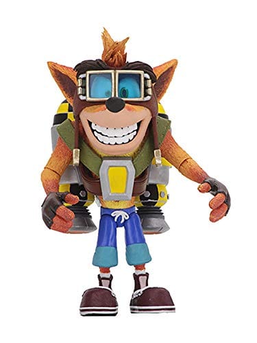 NECA CRASH BANDICOOT - 7 ACTION FIGURE- DELUXE JETPACK CRASH 634482410530