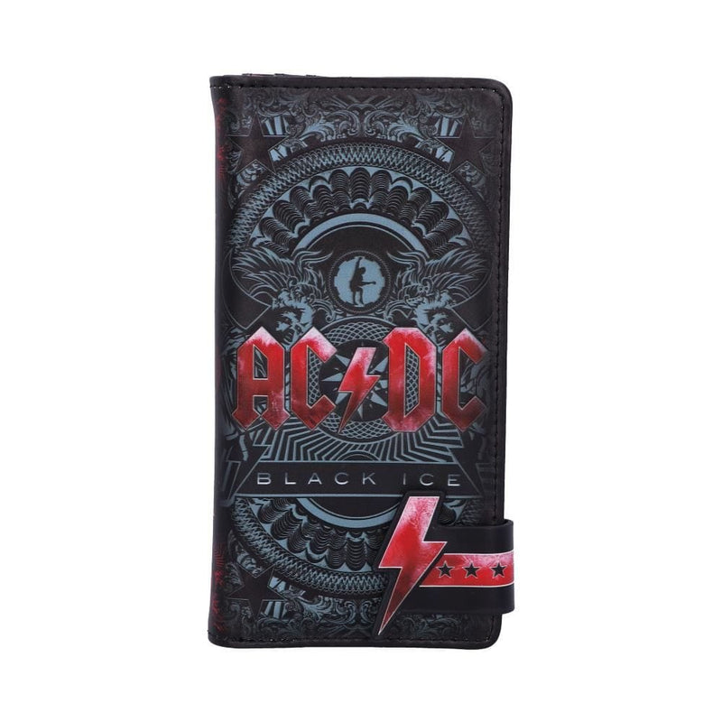 NEMESIS NOW ACDC BLACK ICE EMBOSSED PURSE 18.5CM 801269142575