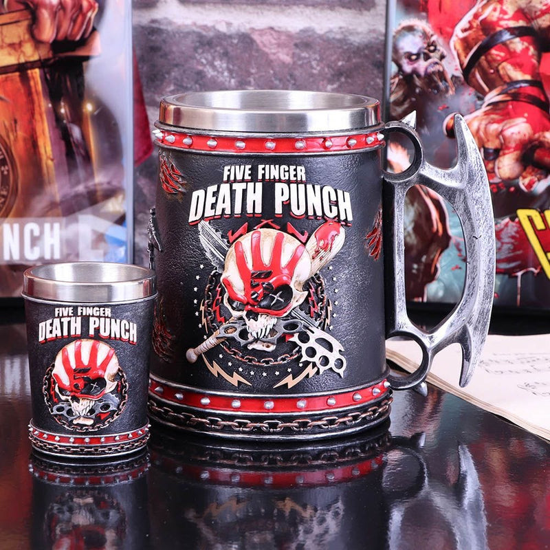 NEMESIS NOW FIVE FINGER DEATH PUNCH TANKARD 15CM 801269133368