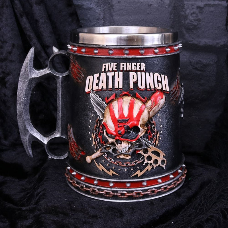 NEMESIS NOW FIVE FINGER DEATH PUNCH TANKARD 15CM 801269133368