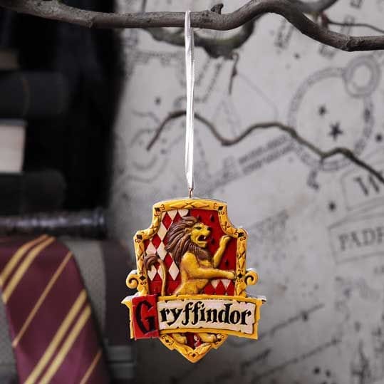 NEMESIS NOW HARRY POTTER GRYFFINDOR CREST HANGING ORNAMENT 8CM 801269148010