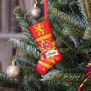 NEMESIS NOW HARRY POTTER GRYFFINDOR STOCKING HANGING ORNAMENT 801269143510