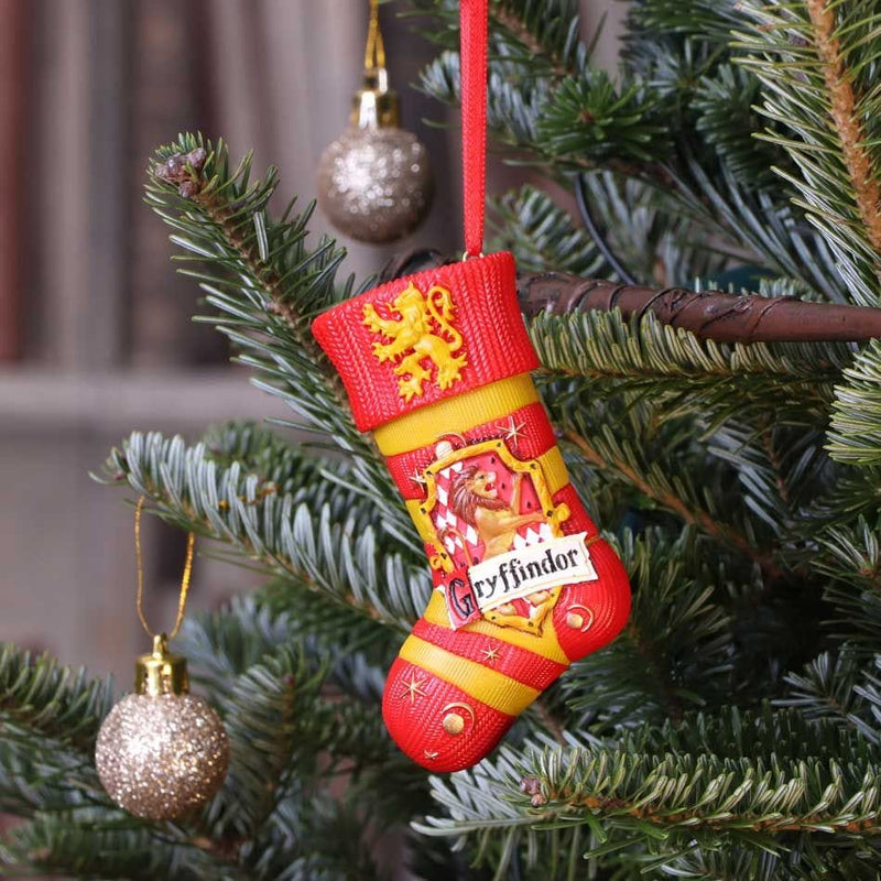 NEMESIS NOW HARRY POTTER GRYFFINDOR STOCKING HANGING ORNAMENT 801269143510