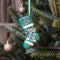 NEMESIS NOW HARRY POTTER SLYTHERIN STOCKING HANGING ORNAMENT 801269143527