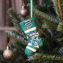 NEMESIS NOW HARRY POTTER SLYTHERIN STOCKING HANGING ORNAMENT 801269143527